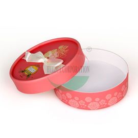 Luxury Flower Gift Round Box ,  Paper Tube Packaging Offset Printing