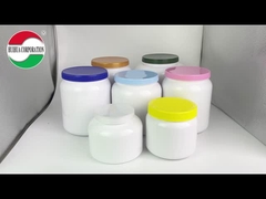 2KG γάλα σε σκόνη πλαστικές κονσέρβες τροφικής ποιότητας PET δοχεία αποθήκευσης με βρόχιο καπάκια