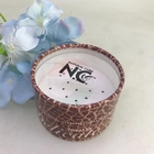 Modern Flower Black Powder Paper Cylinder Container With PVC Transparent Window
