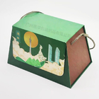 Προσαρμοσμένα κουτιά δώρου από ανακυκλωμένο χαρτί Συσκευασία τροφίμων Μπισκότο Moon Cake με λαβή