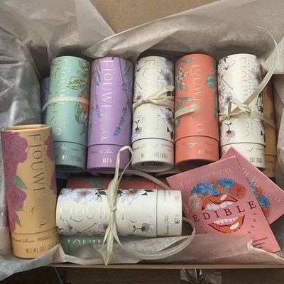 High Quality Customized Eco-Friendly Brown Kraft Paper Cylinder Box Solid Thick Cardboard Tube