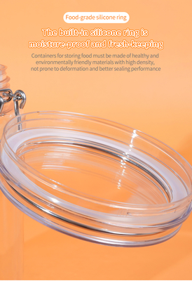Low MOQ Good Airtight 1000ml 1500ml 1800ml PET Jar Plastic Can for Storage
