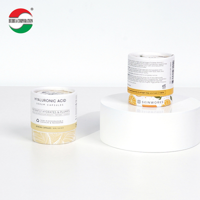 Eco Friendly Round Cardboard Powder Container Cookie Coffee Bean Food Paper Tube Tea Packaging