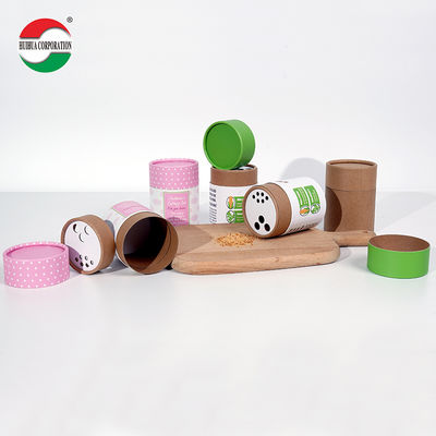 Custom Printed Kraft Cardboard Tube for Loose Powder Packaging