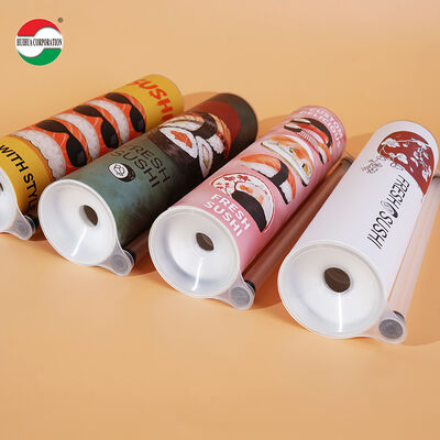 Eco-Friendly Customize Sushi Paper Tube Push Pop Sushi Packaging for Takeout Meals