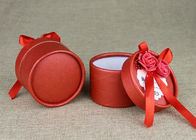 Μίνι κόκκινα στρογγυλά κιβώτια και δοχεία εγγράφου για τη συσκευασία γαμήλιων δώρων/δώρων γενεθλίων