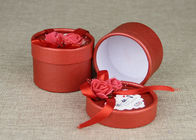 Μίνι κόκκινα στρογγυλά κιβώτια και δοχεία εγγράφου για τη συσκευασία γαμήλιων δώρων/δώρων γενεθλίων