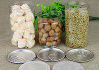 Τροφίμων σαφής πλαστικός κύλινδρος της PET βαθμού διαφανής για τους ξηρούς καρπούς και τα καρύδια