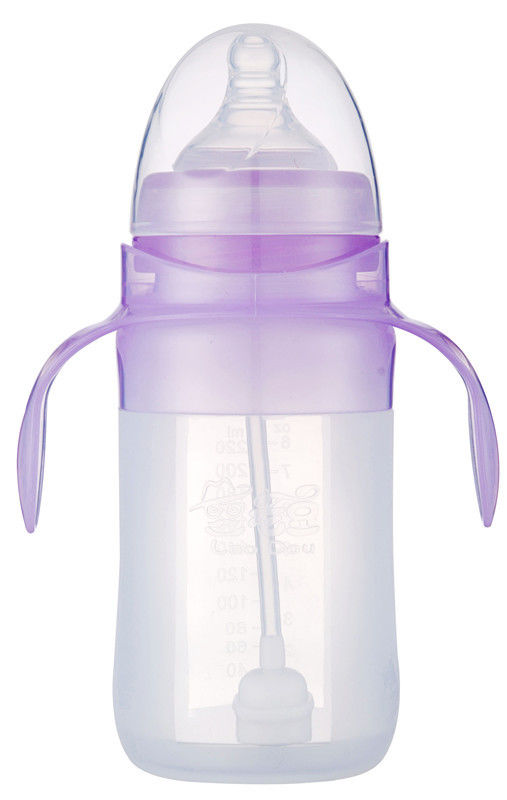 Σαφή αυτόματα μπουκάλια σίτισης σιλικόνης αχύρου ΚΑΠ για τα μωρά