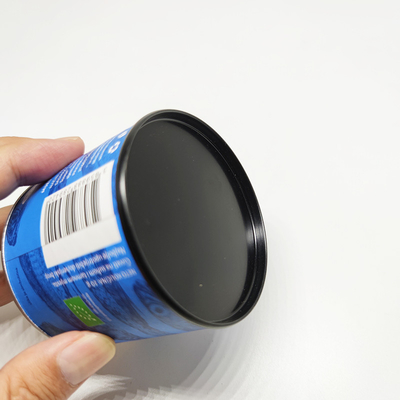 Find Similar Easy Open Aluminum Lid Customized Size Printed Logo Cylindrical Round Packaging Paper Cardboard Tube For Protein Powder / Coffee