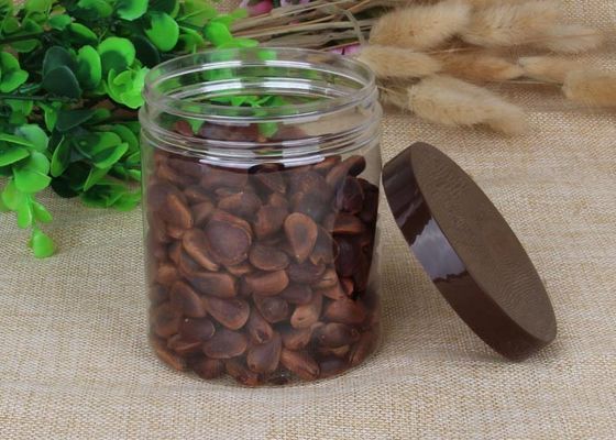 550ml/580ml τα ξηρά τροφίμων βάζα PET της Pet εμπορευματοκιβωτίων σαφή μπορούν προστασία θερμότητας PP ΚΑΠ