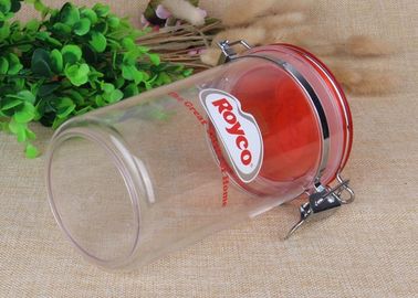 Food Grade Airtight Canister Clear Plastic Cylinder For Storage Packaging