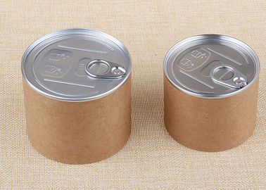 Kraft Paper Easy Open Paper Composite Cans OEM LOGO Paper Tube Packaging