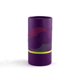 Purple Biodegradable Cardboard Paper Tube For Food / Gift Packing