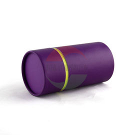 Purple Biodegradable Cardboard Paper Tube For Food / Gift Packing