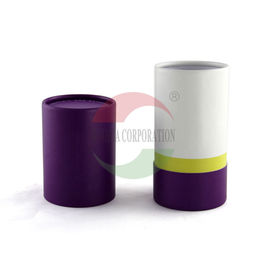 Purple Biodegradable Cardboard Paper Tube For Food / Gift Packing