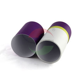 Purple Biodegradable Cardboard Paper Tube For Food / Gift Packing