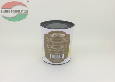 Anti-rust Movable Metal Lid Kraft Paper Tube Packaging For Coffee