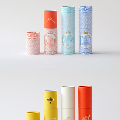 Custom Printed Round Kraft Cardboard Cylinder Wholesale Paper Tube Packaging