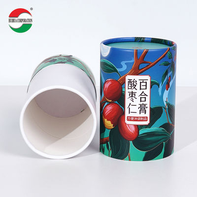 Factory Price Recyclable Food Grade Cylinder White Cardboard Paper Jar Paper Tube Packaging