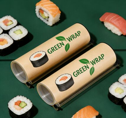 Eco-friendly Food Grade Sushi Packaging Paper Tube with Customized Logo