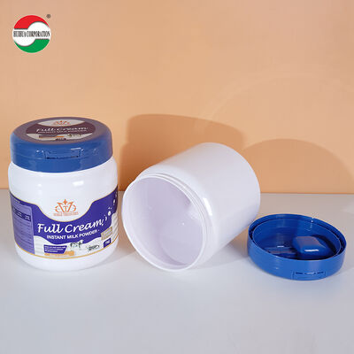 Food Grade PET Plastic Jar Milk Powder & Protein Powder Storage Container with Peel-off Lid