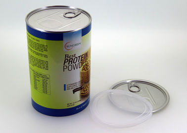 Μικρή συσκευασία σωλήνων εγγράφου σκονών βαθμού τροφίμων, εύκολο ανοικτό τέλος αργιλίου