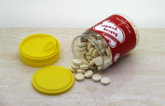 Φιλικά σαφή βάζα καραμελών της Pet Eco με το πλαστικό εύκολο ανοικτό τέλος 380ML