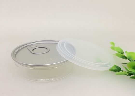 100ml τα εύκολα ανοικτά συσκευάζοντας τρόφιμα χορταριών της Pet μπορούν στρογγυλό SGS βάζων ISO9001 FDA QS
