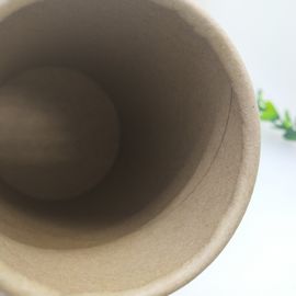 Biodegradable Full Kraft Paper Tubes Embossing Logo For Tea / Dried Food