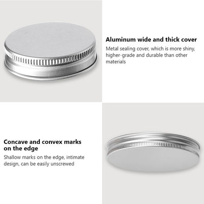 Food Grade PET Plastic Cans With Silver LIDS And Transparent Cans Of Various Sizes