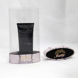 Unique Designed Plastic and Paper Composite Cans with Clear PVC for Displaying Products