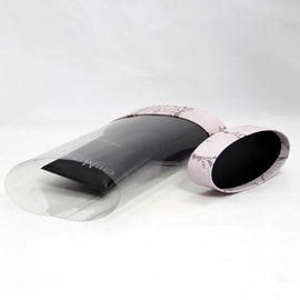 Unique Designed Plastic and Paper Composite Cans with Clear PVC for Displaying Products