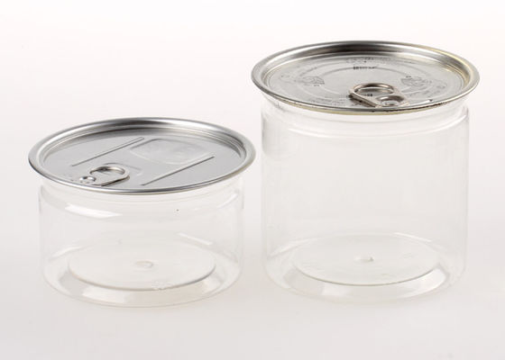 Σφραγίζοντας σαφή πλαστικά δοχεία ποτών της PET κυλίνδρων αεροστεγή εύκολος-ανοικτά πλαστικά