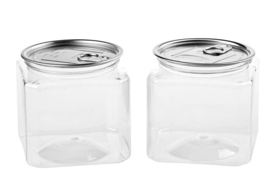 Πλαστικός σαφής πλαστικός κύλινδρος της PET βαθμού τροφίμων, εύκολος σωλήνας ανοικτών τελών αργιλίου